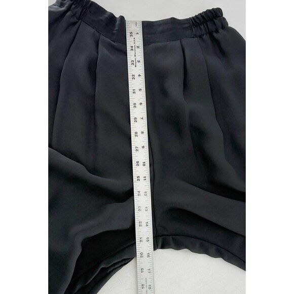 Vtg BCBG Sportswear High-Rise Wide Leg Lined Black Dress Pants Pants Sz 2 USA - Picture 9 of 10